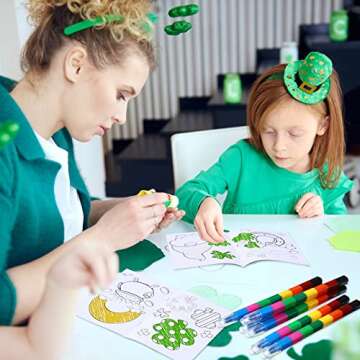 St. Patrick's Day Kids Coloring Books and Crayons Set