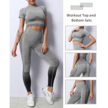 FeelinGirl Women's High Waist Butt Lifter Workout Set