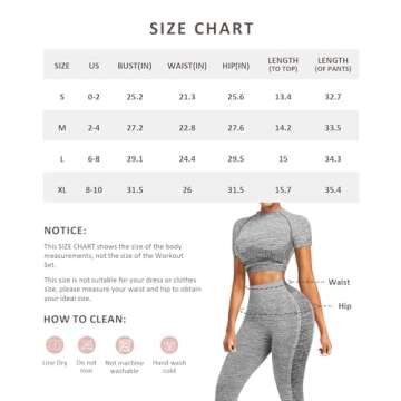 FeelinGirl Women's High Waist Butt Lifter Workout Set