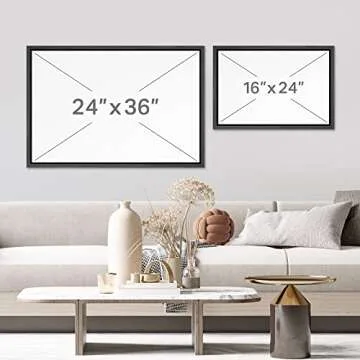 SIGNFORD Woodland Modern Canvas Art - Teal & Blue Abstract