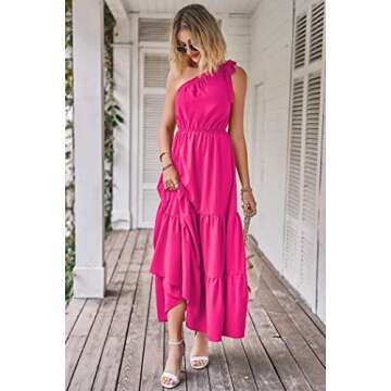 Prettygarden Floral Maxi Dress for Summer Weddings