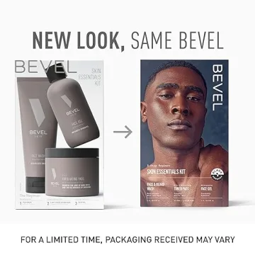 Bevel Skin Care Set for Men - Face Wash, Exfoliating Pads, Moisturizer