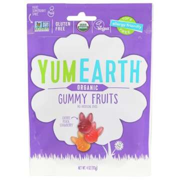 YumEarth Organic Easter Gummy Fruits, Vegan Friendly, USDA Certified Organic, Gluten Free & Non-GMO, 4 Ounce (Pack of 6)