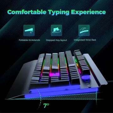 Dacoity Gaming Keyboard with Rainbow LED - Anti-Ghost