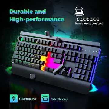 Dacoity Gaming Keyboard with Rainbow LED - Anti-Ghost
