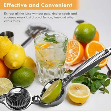 Monkkino Stainless Steel Lemon Squeezer with Bonus Zester
