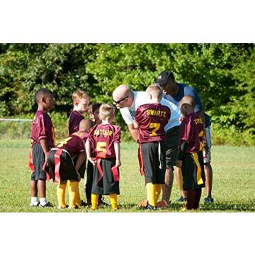 Flag Football 12 Players 3 Flags Adult Kids Youth Set 55 Pieces with Football