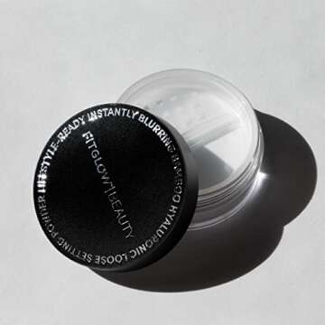 Fitglow Beauty - Translucent Bamboo Hyaluronic Loose Setting Powder | Vegan, Woman-Owned Clean Beauty (0.3 oz | 9 g)