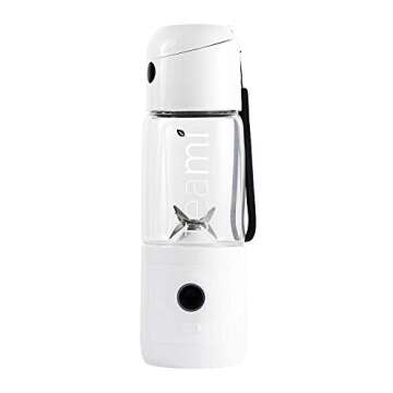 Teami MIXit Portable Blender 2.0 - USB Rechargeable, 18.6oz, GLASS - Use at the Office or Gym - 30 Seconds for Smoothies and Protein Shakes, Personal Blender with 6 Powerful Stainless Blades (Black)