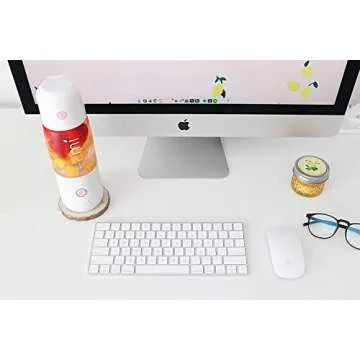 Teami MIXit Portable Blender 2.0 - USB Rechargeable, 18.6oz, GLASS - Use at the Office or Gym - 30 Seconds for Smoothies and Protein Shakes, Personal Blender with 6 Powerful Stainless Blades (Black)