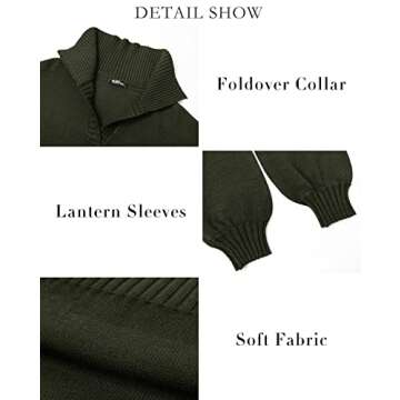 BTFBM Women Casual V Neck Knit Mini Fall Sweater Dresses Long Sleeve Loose Fit Solid Color Ribbed Pullover Jumper Sweaters(Solid Army Green, Small)