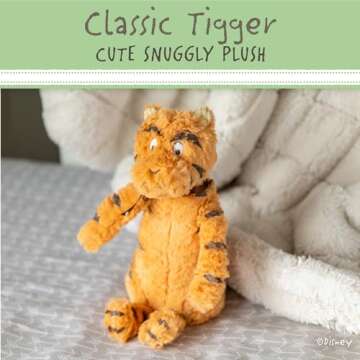 Disney Baby Classic Winnie the Pooh and Friends Stuffed Animal, Tigger 11.75 Inches, Orange, Black