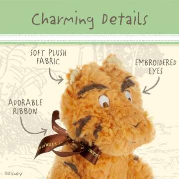 Disney Baby Classic Winnie the Pooh and Friends Stuffed Animal, Tigger 11.75 Inches, Orange, Black