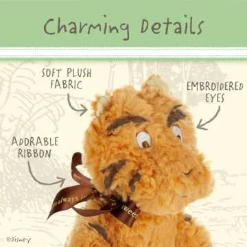 Disney Baby Classic Winnie the Pooh and Friends Stuffed Animal, Tigger 11.75 Inches, Orange, Black