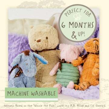 Disney Baby Classic Winnie the Pooh and Friends Stuffed Animal, Tigger 11.75 Inches, Orange, Black