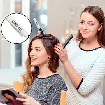 Facón Professional Hair Styling Thinning Texturizing Cutting Faether Razor + 10 Replacement Blades