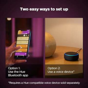 Philips Hue Bloom Smart Table Lamp, White - White and Color Ambiance LED Color-Changing Light - 1 Pa...