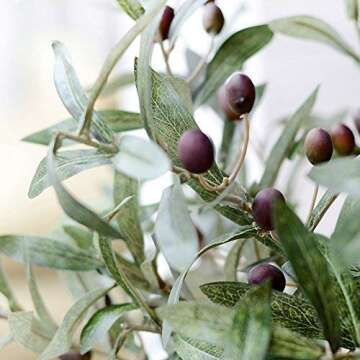Realistic Olive Branches for Home and Office Decor