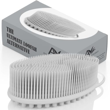 Avilana Silicone Body Scrubber – Dual-Sided Silicone Loofah for Shower, Body Scrubber for Men & Wo...