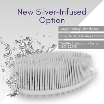 Avilana Silicone Body Scrubber for Gentle Cleansing Alternative