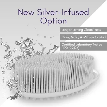 Avilana Silicone Body Scrubber for Gentle Cleansing Alternative