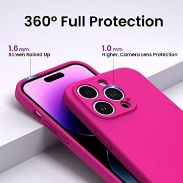 ORNARTO iPhone 14 Pro Case with Screen Protectors