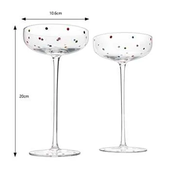 Stunning Polka Dot Stemmed Wine Glass Set for Unique Parties