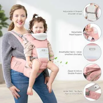 Ergonomic Safotad Baby Carrier for Newborns & Toddlers