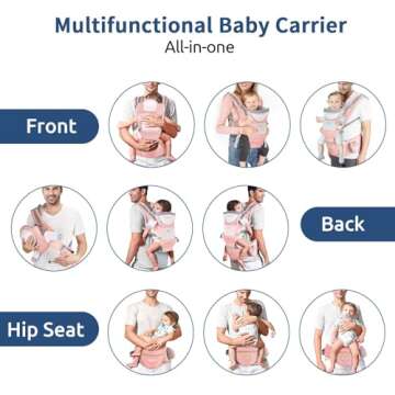 Ergonomic Safotad Baby Carrier for Newborns & Toddlers