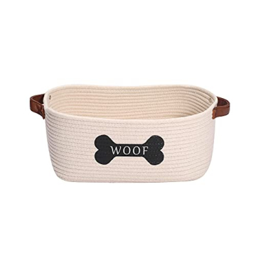 Morezi Cotton Rope Dog Toy Basket - Large Eco-Friendly Storage for Pets