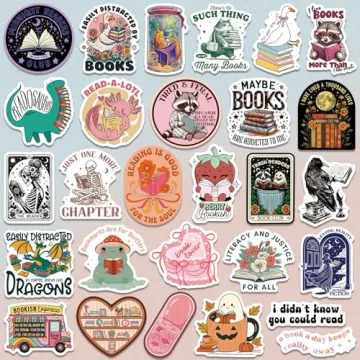 300 Unique Bookish Stickers for Kindle and More