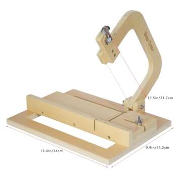 Wooden Soap Cutters for Soap Making,Soap Slicer for DIY Soap, Cheese, Butter, Cake, Bread Making.Adjustable Wire Soap Cutter