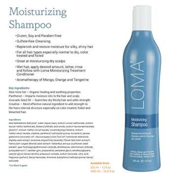 LOMA Moisturizing Shampoo and Moisturizing Treatment (DUO PACK) 33 Ounce (Liter)