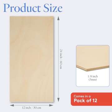 Premium Baltic Birch Plywood Sheets for Crafting and Woodworking