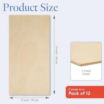 Premium Baltic Birch Plywood Sheets for Crafting and Woodworking