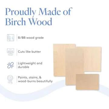 Durable Baltic Birch Plywood for Laser Cutting & Crafts