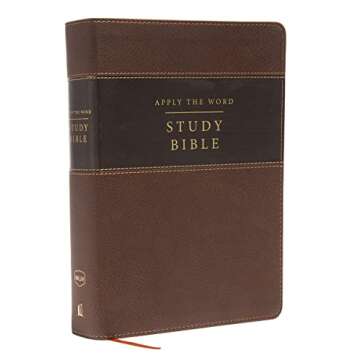 NKJV Apply the Word Study Bible, Large Print - Leathersoft Edition with Thumb Indexing and Red Lette...