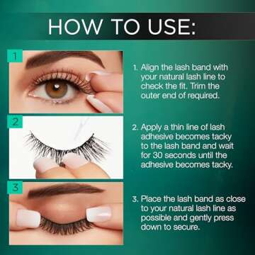 Ardell False Eyelashes Natural 110 Black, 1 pack (5 pairs per pack)