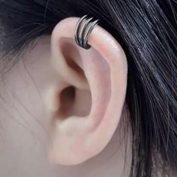 AVYRING Magnetic Ear Cuffs Set: Stylish & Non-Piercing