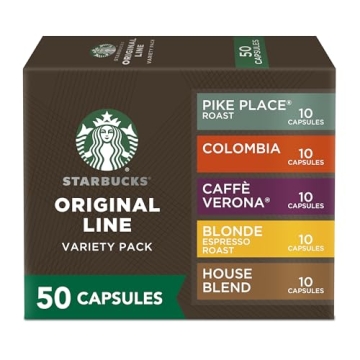 Starbucks Nespresso Variety Pack 50-count Espresso Pods
