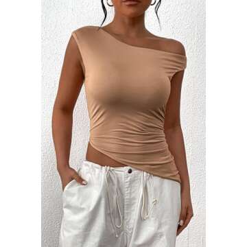 PRETTYGARDEN Summer Off Shoulder Crop Top - Stylish & Chic