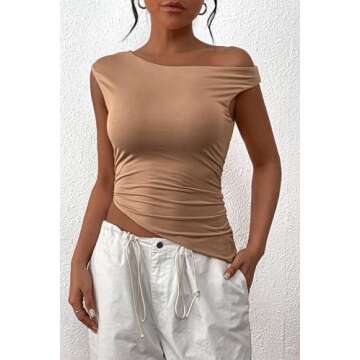 PRETTYGARDEN Summer Off Shoulder Crop Top - Stylish & Chic