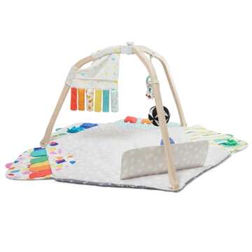 Lovevery The Play Gym and Sensory Strands Bundle, Stage-Based Developmental Activity Gym for a Whole...
