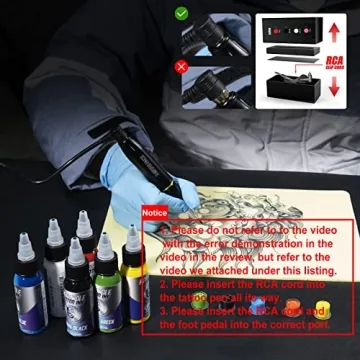 Professional Rotary Tattoo Pen Kit Complete Tattoo Supplies