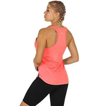 icyzone Women's Racerback Workout Tank Tops - Athletic Yoga Tops, Running Exercise Gym Shirts (Pack of 3)