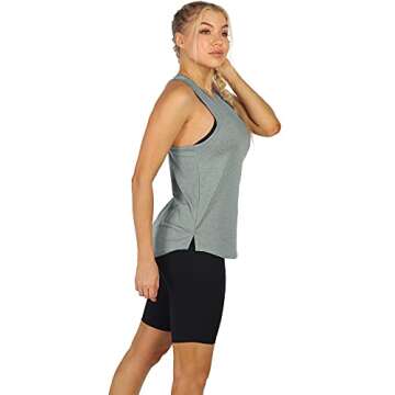 icyzone Women's Racerback Workout Tank Tops - Athletic Yoga Tops, Running Exercise Gym Shirts (Pack of 3)