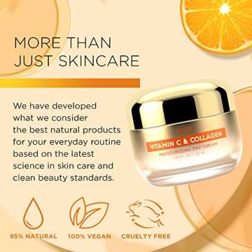 Azure Dermatologist Tested Vitamin C Face Moisturizer - K Beauty Anti-Aging, Glowing & Deep Hydration Face Cream - Korean Skincare - All Skin Types 1.69 fl oz