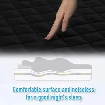 HYLEORY Waterproof King Mattress Pad for Ideal Comfort