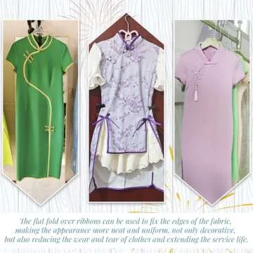 LEREATI Satin Bias Tape 1 Inch x 55 Yards - Double Fold