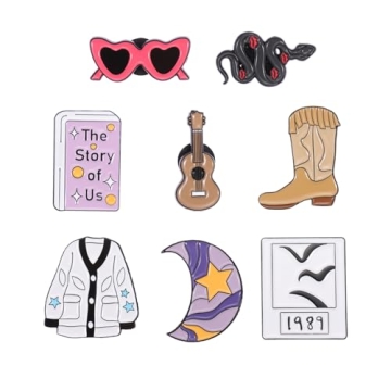 beyonday 8pcs Creative Singer Enamel Pins with Velvet Bag – Unique Gift for Music Lovers